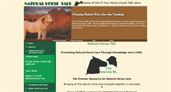 Desktop Screenshot of naturalhorsetalk.com